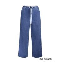 ราคา MERGE X SABINA กางเกงยีนส์ size M *New with tag* | Meri Double Waisted Denim Trousers - Light Blue (56600492118)