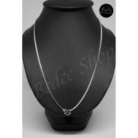 ราคา สร้อยคอเงินแท้ ลายท้องปลิงแบน รุ่น BD-NL-007 (387966555)