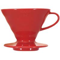 ราคา HARIO V60 Transparent Dripper 02 Ceramic Red for 1 to 4 cups Coffee Hand Drip Made in Japan VDCR-02-R (41175462106)