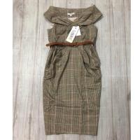ราคา Vero Moda : เดรสทำงานสกอตน้ำตาล (1070751635)