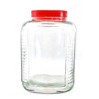 ราคา โหลปอนด์เหลี่ยมฝาแดง 4.5 ลิตร (10 ปอนด์) ขวดโหลแก้ว โหลเหลี่ยม4.5ลิตร กระปุกแก้วใส่วัตถุดิบ โหลฝาแดง (28524680635)