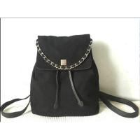 ราคา กระเป๋าเป้สะพายหลังหนังแท้SSamzie black leather black leather backpack bag (43022129757)
