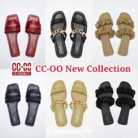 ราคา cc-ooแท้รองเท้าสวมผู้หญิง CC Double O ไซส์36-40 (21735327370)