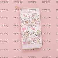 ราคา กระเป๋าใส่เหรียญ COMOING กระเป๋าสตางค์ใบยาวหนัง PU ความจุขนาดใหญ่กระเป๋าโทรศัพท์มือถือซิป Hello Kitty น่ารักผู้หญิง (40376219160)