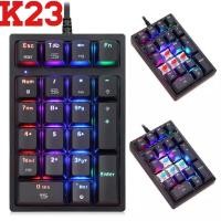 ราคา Motospeed K23 OSU Mechanical ตัวเลข Mini Numpad แป้นพิมพ์ LED Backlight ขยายรูปแบบสีฟ้า/สีแดงสำหรับแคชเชียร์ (17866109199)