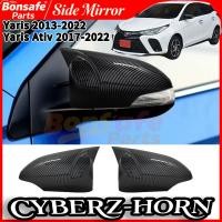 ราคา ครอบ กระจกมองข้าง ของแต่ง Toyota Yaris 2013-2022/Yaris Ativ 2017-2022 สูงคุณภาพ คาร์บอน ฝาครอบ กระจกข้าง แต่งรถ Carbon Side Mirror Cover (27137446002)