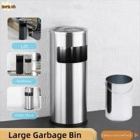 ราคา กอร์ก ถังขยะขนาดใหญ่,ถังขยะทรงกระบอกสูงสแตนเลส,ถังขยะยืนทนทานทรงกลมกลางแจ้งสําหรับสวนสาธารณะ (52751596155)