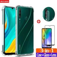 ราคา Huawei Y5P Y6P Y7P 2020 Huawei Nova 7i 5T 3i 2i Huawei Y9 Prime 2019 Y9S Y6S Y7 6Y Pro 2019 Protector 3-in-1 Clear Case + ฟิล์มเลนส์กล้อง + ฟิล์มกระจกนิรภัยหน้าจอ WUYANG (12797262714)