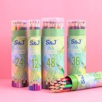 ราคา 12/18/24/36/48 สีชุดดินสอภาพวาดศิลปะไม้สีน้ําดินสอสีชุดวาดอุปกรณ์ศิลปะอุปกรณ์การเรียน (54951253510)