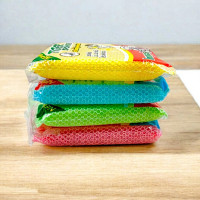 ราคา (ยกแพค12ชิ้น) ฟองน้ำล้างจาน หุ้มตาข่าย (42865429730)