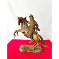 ราคา เทพเจ้ากวนอู ทรงม้าศึก พิธีไทยจีน วัดสมณานัมบริหาร เนื้อทองเหลือง ปี2553 สูง11.5นิ้ว (24597056556)