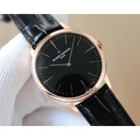ราคา Vacheron Constantin Patrimony 40MM CC51Mens นาฬิกากลไกอัตโนมัติ High-End แฟชั่นสายหนังสีเข้มทนทานและละเอียดอ่อน (28442140448)