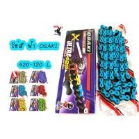 ราคา โซ่สี OSAKI รุ่น X-GEN (420) 120L สีฟ้า โซ่ สีฟ้า OSAKI X-GEN/ULTRA 420- 120L (ข้อ) โซ่สีฟ้า ยาว120 ข้อ (3460177285)