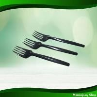 ราคา ส้อมดำห่อพลาสติก 15 ซม. เอโร่ 100 ชิ้น Black Fork Wrapped In Plastic 15 Cm. Aro (24916320641)