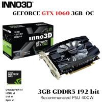ราคา การ์ดจอ INNO 3D GTX 1060 3GB OC GDDR5 (18029590459)