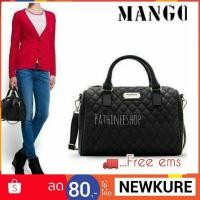 ราคา MANGO QUILTED BOWLING BAGแท้ %<<outlet>> (992574296)