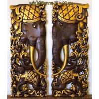 ราคา แผ่นไม้สักแกะสลักขนาด 35 × 90ซม (4793814695)