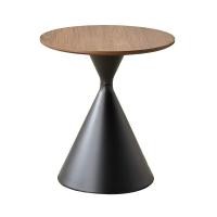 ราคา shophome468 (1/2)DELICATO โต๊ะกาแฟลายไม้ ขนาด 60x60x50 ซม. รุ่น Moshi สีดำ รับประกันของเเท้ (40006638165)