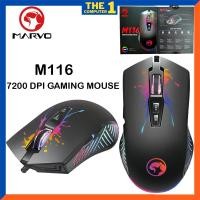 ราคา เมาส์มาโคร MARVO M116 GAMING MOUSE Macro RGB (10932569266)