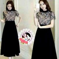 ราคา งานป้าย เดรสลูกไม้ยาว ออกงาน (1197841784)