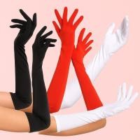 ราคา พร้อมส่งในไทย ถุงมือยาว สีดำ สีขาว สีแดง ถุงมือยาว ถุงมือสั้น ac33 ac34 (41357651865)