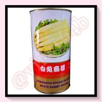 ราคา หน่อไม้ฝรั่งในน้ำเกลือ กระป๋องตรากระต่าย 白免商振 น้ำหนัก 500 g. (7240564243)