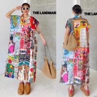 ราคา ทักก่อนสั่ง เดรสเชิ้ต อก54“ ผ้าcottonลินินอินเดีย แขนสั้น Thelandmark (25333894754)