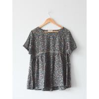 ราคา เสื้อวินเทจ ผ้าบางๆ ลายดอก มือสอง (57450490910)