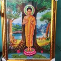 ราคา กรอบรูปพระพุทธเจ้าพระประจำวันจันทร์ ปางห้ามสมุทร #กรอบมงคล (2595290968)