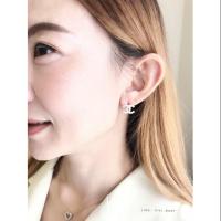 ราคา ต่างหูเพชรแท้รูปChanel (1772642555)