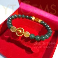 ราคา หินมงคล ปีชวด (หนู) หยกแท้ ไหมทอง คาร์เนเลี่ยน (หินแท้) YTG-11811 (23043219182)