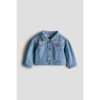 ราคา H&M(เอชแอนด์เอ็ม) เสื้อแจ็คเก็ตเดนิมดีเทลปักเย็บ เด็กอ่อน 1273466_1 (24643042117)