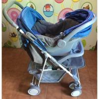 ราคา รถเข็นเด็ก+ตะกร้าหิ้ว รถเข็น fin babies plus สินค้ามือ2 (2493883715)
