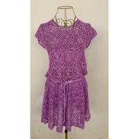 ราคา พร้อมส่งชุดเสื้อถัก งานฝีมือ งานแฮนด์เมด เดรสถัก เสื้อถักโครเชต์ (27529728007)