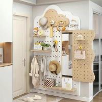 ราคา ตู้เสื้อผ้ายาวติดผนังจากไม้เนื้อแข็งพร้อมกระจกแต่งตัวและประตูบานเลื่อน (43272739039)