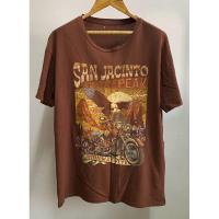 ราคา เสื้อยืดมือ 2 ลายมอเตอร์ไซต์ san jacinto peak ตำหนิรูที่คอ made in u.s.a. (29624647535)