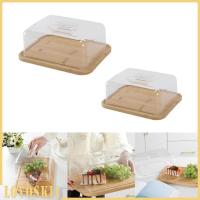 ราคา [โลโวสกี้1] จานเนยภาชนะบรรจุอาหารอะคริลิถาดไม้ไผ่จานชีสกล่องเก็บของสี่เหลี่ยมโปร่งใสขนมเค้กจานเหมาะสําหรับบ้านร้านอาหารเหตุการณ์ (52350712959)