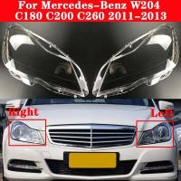 ราคา ฝาครอบไฟหน้า เลนส์ไฟหน้ารถสำหรับMercedes-Benz C-Class W204 C180 C200 C260 2011-2013 Lampcover Glass Shell (24718340309)