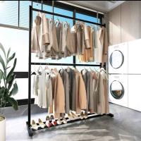 ราคา ราวตากผ้า ราวแขวนเสื้อผ้า ที่ตากผ้าเหล็ก แข็งแรง ทนทาน แบบ 2 ชั้น (42573092549)