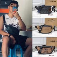 ราคา ของแท้ %Coach กระเป๋าคาดเข็มขัดผู้ชาย กระเป๋าคาดหน้าอกอเนกประสงค์ F78777 (18282614298)