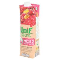ราคา ยูนิฟ น้ำผักผลไม้ผสมมิกซ์เบอร์รี่รวม 100% 1,000 มล. (9665893107)