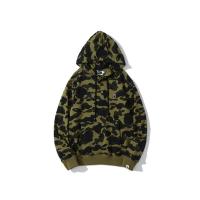 ราคา ฮู้ดี้ผู้ชายสไตล์ BAPE ญี่ปุ่น ลายพรางตา กางเกง kangaroo พร้อมโลโก้หน้าลิง (45300227942)