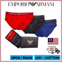 ราคา Emporio ARMANI กางเกงชั้นใน CK Seluar Dalam Lelaki สําหรับผู้ชาย มี 3 สี (27952464361)