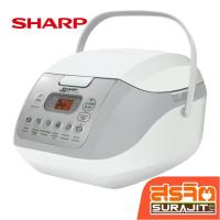 ราคา SHARP หม้อข้าวดิจิตอล 1.0 ลิตร สีขาว รุ่น KS-COM10 WH (21924) (27828477267)