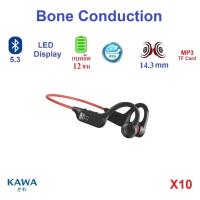 ราคา หูฟังบลูทูธ Kawa X10 หูฟัง Bone Conduction (แท้) TF Card MP3 Player หูฟังไร้สาย (25800257246)