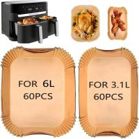 ราคา ขายร้อน.ขายร้อนสไตล์ใหม่กระดาษทอดอากาศรูปสี่เหลี่ยมผืนผ้า 5L เหมาะสําหรับ Philips NA350 กระดาษน้ํามันซิลิโคนแบบใช้แล้วทิ้งถาด 10.12 NKLS (40676214352)