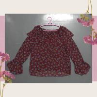 ราคา เสื้อชีฟองสีแดงลายดอกมือ2 (8611689078)