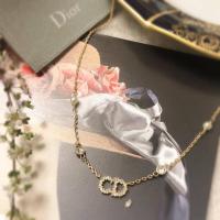 ราคา สร้อยคอ​ Dior ชุปทอง​ 18​K. ประดับคริสตัล+เพชรcz+มุก สวยน่ารักมากๆค่ะ​ (11108861991)
