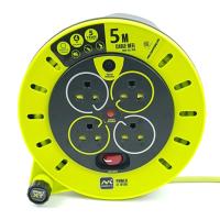 ราคา LUCECO โรลสายไฟ 4หัว 5เมตร ขนาด 1.0mm รุ่น CSTH05104SL-GH สีเขียว (14994592762)