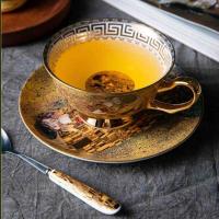 ราคา E Belief Bone China กาแฟและจานรอง Retro Porcelain Cup ชุดคู่วันเกิดพร้อมกล่องของขวัญ (41522937003)